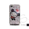 Cute Girl Swarovski Crystal Bling iPhone Cases 