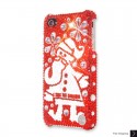 Snowflake Santa Swarovski Crystal Bling iPhone Cases 